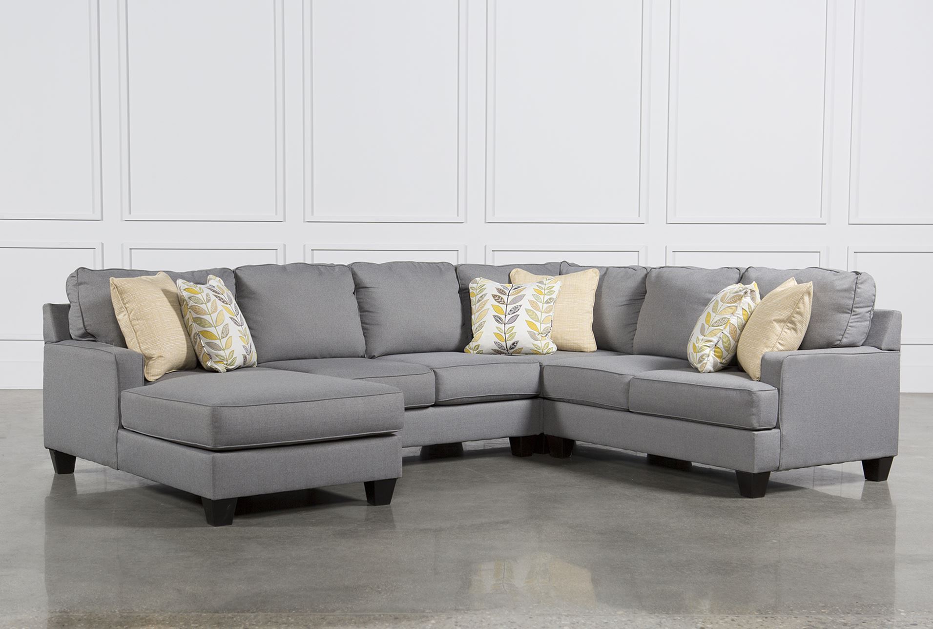 Chamberly 4 Piece Sectional W/Laf Chaise - Living Spaces