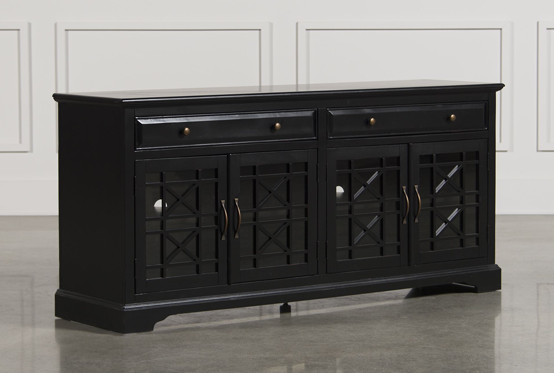Annabelle Black 70 Inch Tv Stand - Living Spaces