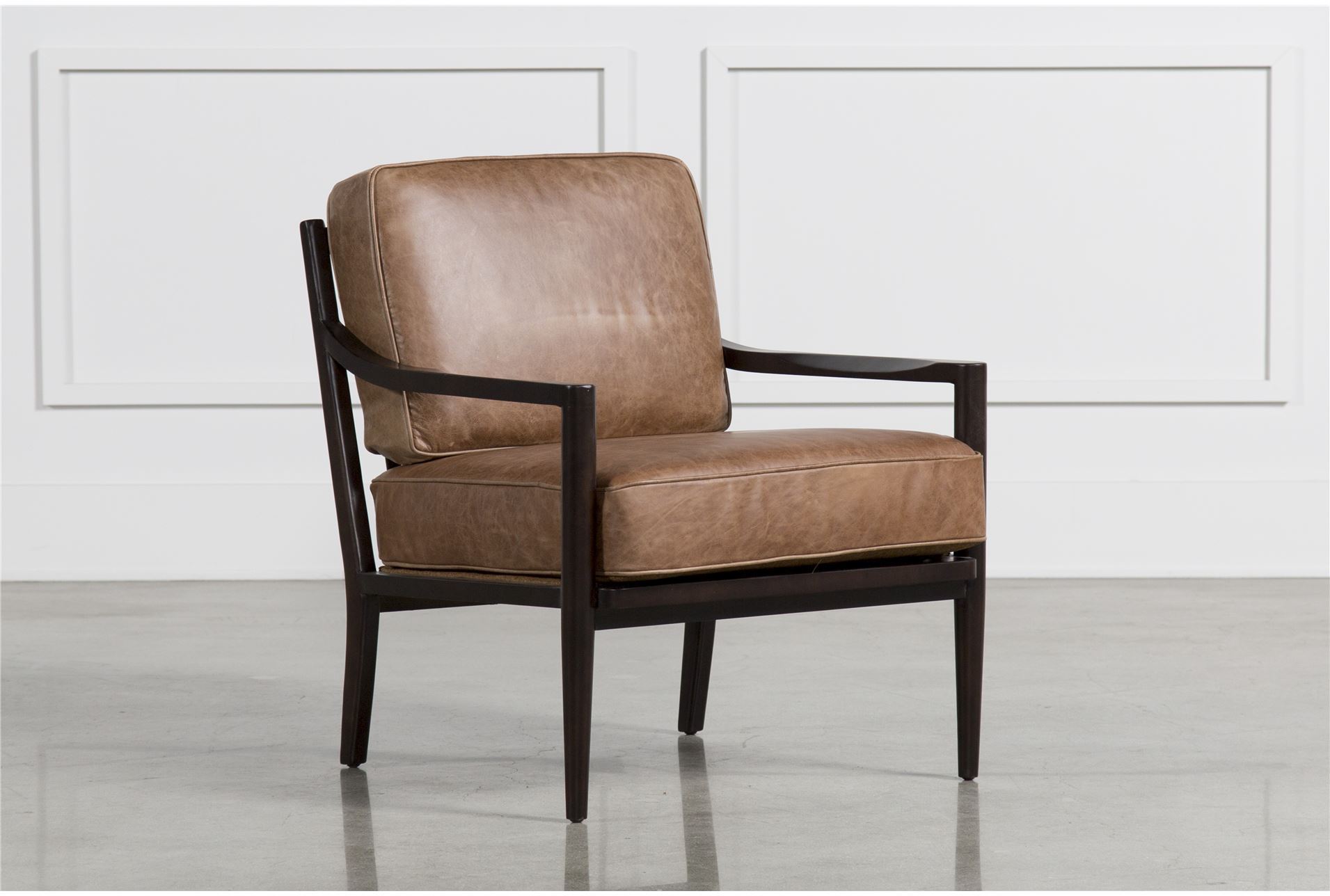 Dominic Saddle Accent Chair - Living Spaces